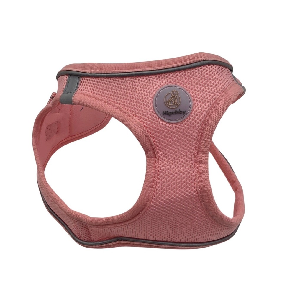 Hipubby Pink Mesh Dog Harness Reflective Step-In Small Pet Vest Small O3